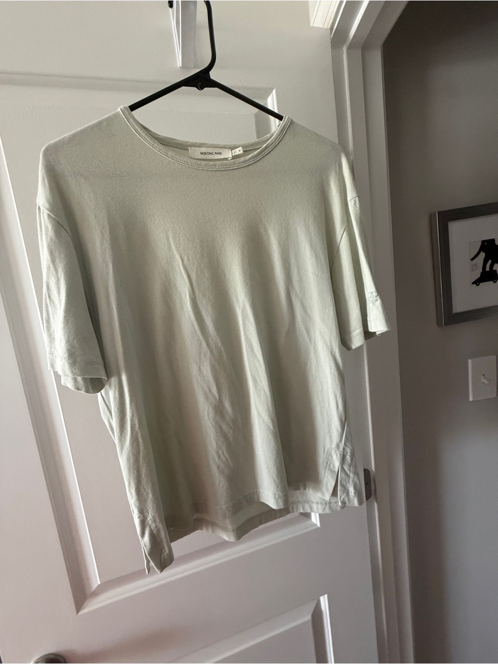 Mijeong Park Short Sleeve Crewneck Tee - Sage Green